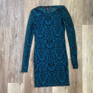Sheer Blue Paisley dress